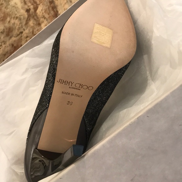 Jimmy Choo Ellis 120 Glitter Platform Pump - Picture 3 of 5